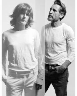 Tee-shirt Malin Marron Manche Longue Léger Blanc En Lin - Fabriqué En France -Clothing Discounts Store 098BBE9F 60C5 4CBA 8D74 35A246B267B8