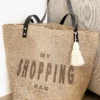 Shopper Jute "My Shopping Bag" En Jute - Fabriqué En Espagne