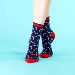 Cabaïa Chaussettes Originales SUZY & SILVANO - Couleur Rouge Et Bleu- En Coton Bio
