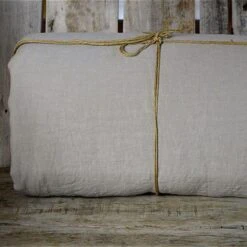 Draps Housses Ficelle En Lin Français - 140x200 à 180x200