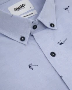 Brava Fabrics Chemise Vintage Imprimé Swimwear Bleu Ciel En Coton Biologique -Clothing Discounts Store 678 image 4 5 detail 2000x2500 crop center 7d04b603 e5c9 4144 b9ac ae512f918d93