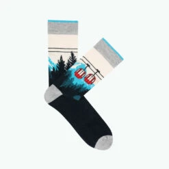 Cabaïa Chaussettes Originales Homme LAURENT & ELSA - En Coton Bio