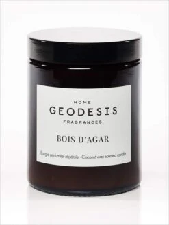 Bougie Nature BOIS D'AGAR - 150g - Huile Végétale - Fabriqué En France