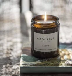 Bougie Nature AMBRE - Huile Végétale - Fabriqué En France