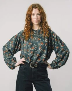 Brava Fabrics Chemise Dalia Boho Oversize Imprimé Fleuri En Viscose EcoVero - Fabriqué Au Portugal