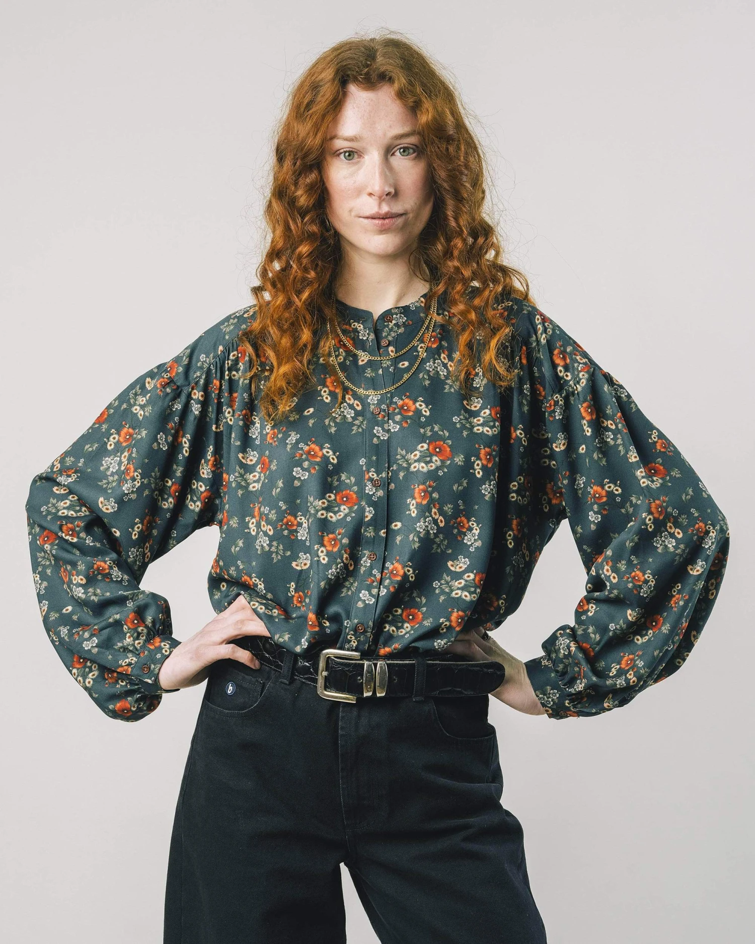 Brava Fabrics Chemise Dalia Boho Oversize Imprimé Fleuri En Viscose EcoVero - Fabriqué Au Portugal 3 Brava Fabrics Chemise Dalia Boho Oversize Imprimé Fleuri En Viscose EcoVero - Fabriqué Au Portugal