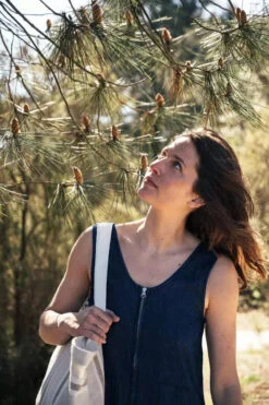 Combishort Jean Femme BOISÉ - En Couleur Denim - En Lyocell -Clothing Discounts Store Combishort Jean Femme BOISE zoom