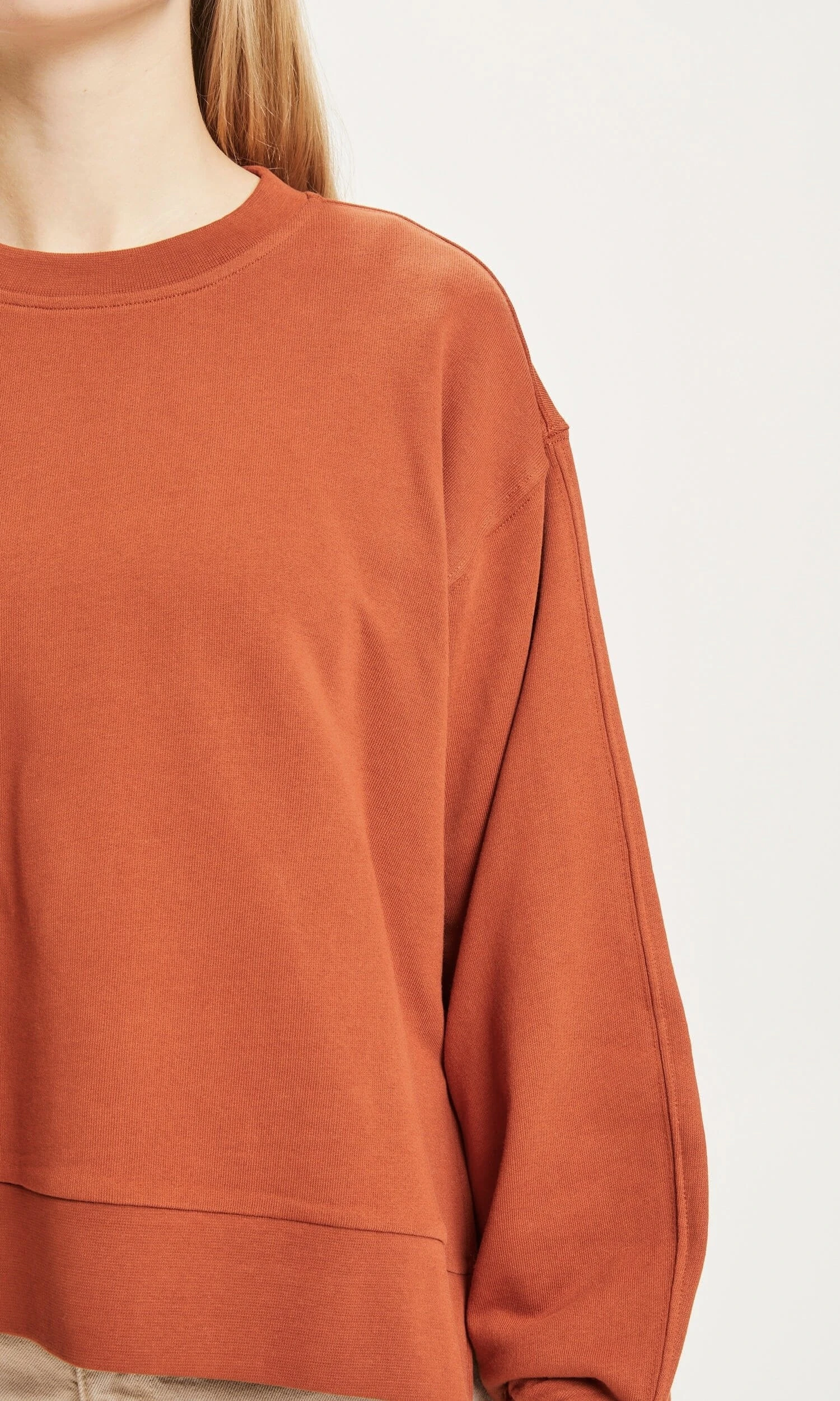 Sweat Shirt Erica - En Coton Biologique - En Abricot 6 Sweat Shirt Erica - En Coton Biologique - En Abricot - Image 4