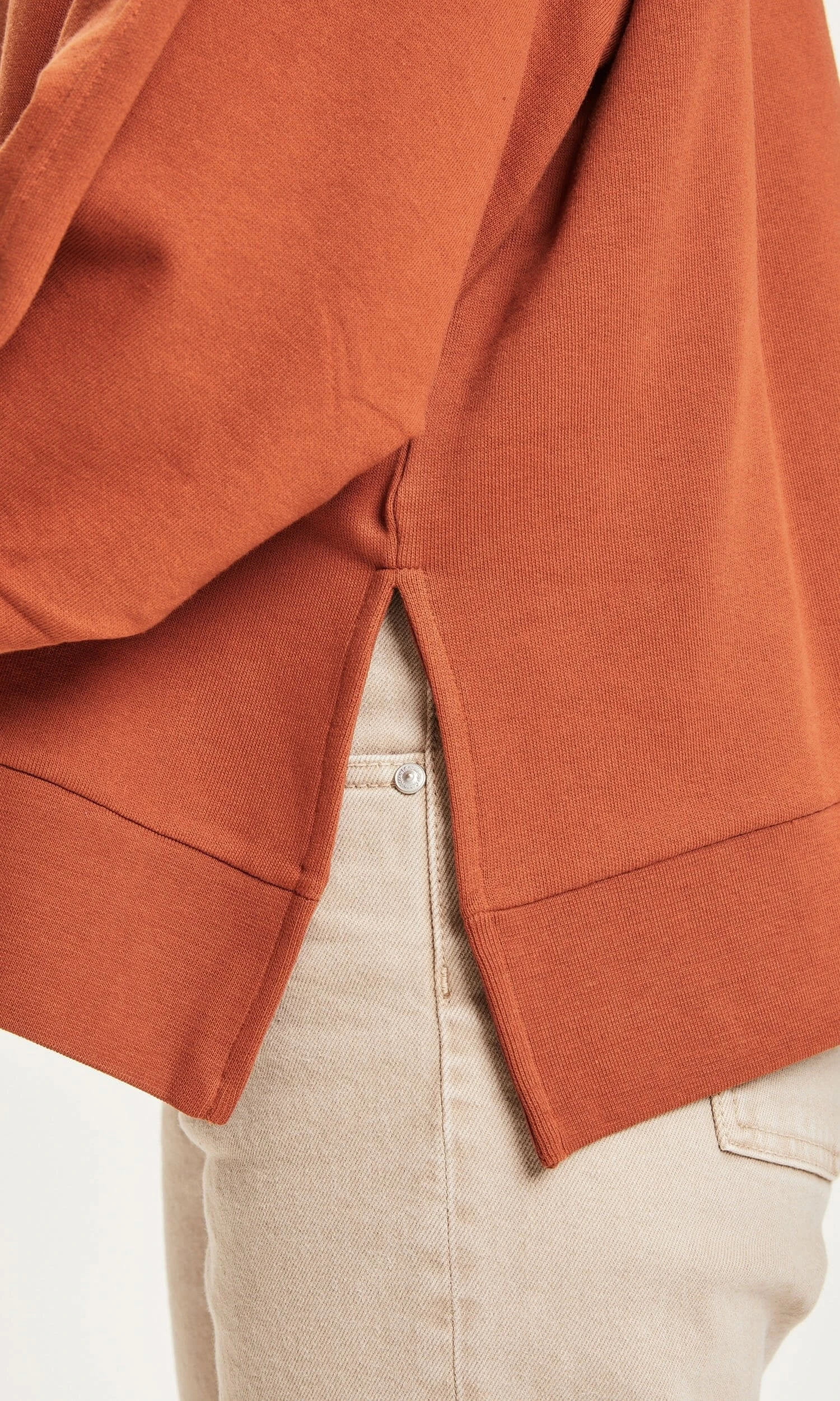 Sweat Shirt Erica - En Coton Biologique - En Abricot 7 Sweat Shirt Erica - En Coton Biologique - En Abricot - Image 5