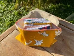 Pochette Alice Fermeture éclair Imprimé Fleuri En Coton Biologique GOTS - Cousu à La Main à L'Ile D'Oléron (France) -Clothing Discounts Store IMG 5882