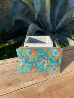 Pochette Alice Fermeture éclair Imprimé Fleuri En Coton Biologique GOTS - Cousu à La Main à L'Ile D'Oléron (France) -Clothing Discounts Store IMG 5898