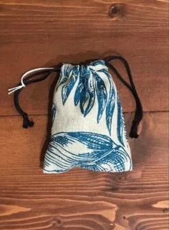 Pochon Léonard Petit En Lin Imprimé - Cousu à La Main à L'Ile D'Oléron (France) -Clothing Discounts Store IMG 9046