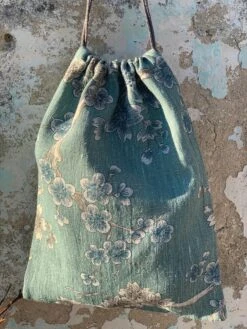 Pochon Léonard Grand En Lin Imprimé - Cousu à La Main à L'Ile D'Oléron (France) -Clothing Discounts Store IMG 9809