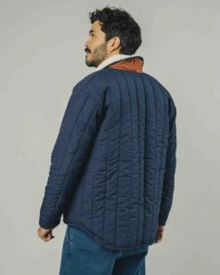 Brava Fabrics Manteau Mixte PADDED - En Bleu Marine -En Polyester Recyclé -Clothing Discounts Store Manteaux Mixte Padded Marine BRAVA vuededos