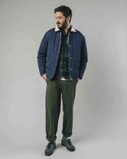 Brava Fabrics Manteau Mixte PADDED - En Bleu Marine -En Polyester Recyclé -Clothing Discounts Store Manteaux Mixte Padded Marine BRAVA vueteteaupied