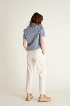 Chemise Manches Courtes Chicago Rayée Bleu En Coton Upcyclé - Unisexe -Clothing Discounts Store NOYOCOOK 34 1800x 1f61e7b9 5f72 4a04 ac91 096e793df2d4