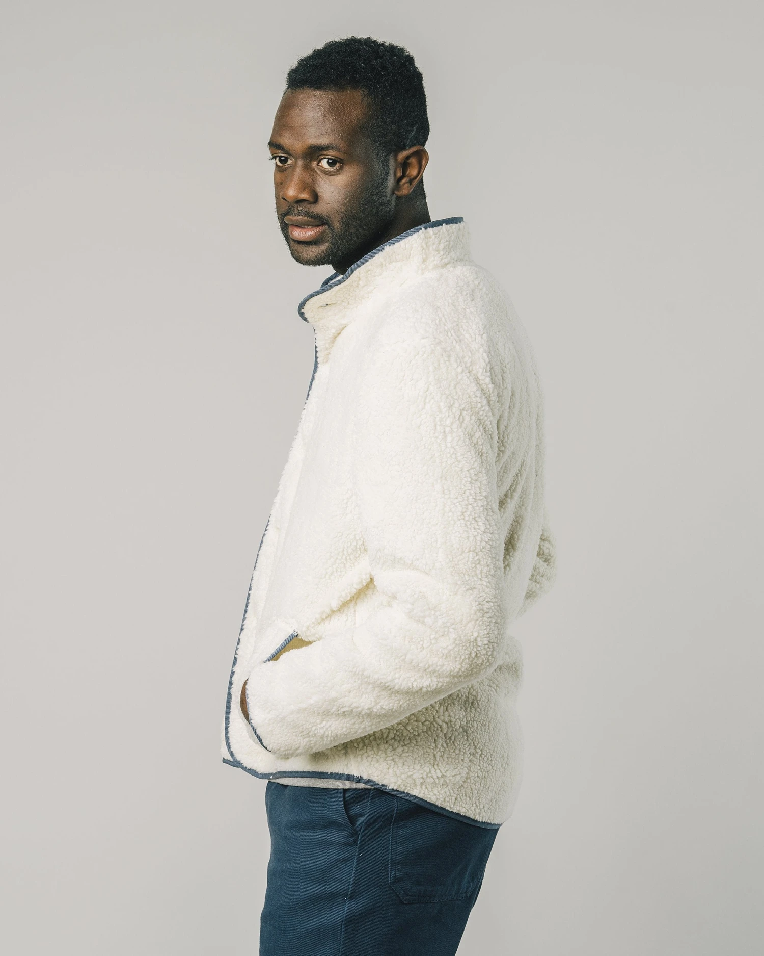 Brava Fabrics Polaire Mixte Fleece Couleur Ecru En Coton Biologique - Fabriqué Au Portugal 7 Brava Fabrics Polaire Mixte Fleece Couleur Ecru En Coton Biologique - Fabriqué Au Portugal - Image 5