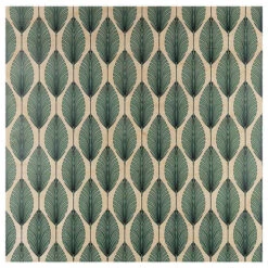 Poster En Bois 30x30 Cm Dessin Feuille Art Déco - Fabriqué En France