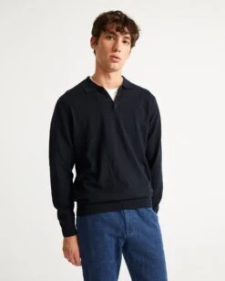 Thinking Mu Pull Col Polo Homme VINCENT - En Plusieurs Coloris - En Coton Bio