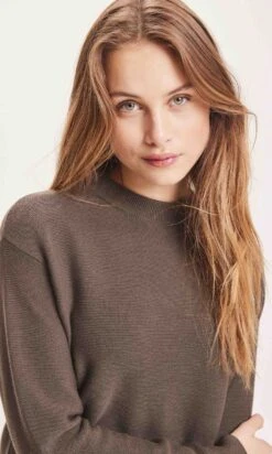 Pull En Coton Bio Femme FORREST - Couleur Kaki Foncé 9 Pull En Coton Bio Femme FORREST - Couleur Kaki Foncé -Clothing Discounts Store Pull Myrthe coton bio kaki zoom