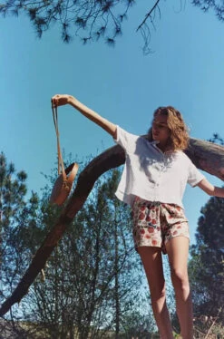 Sac Rond à Bandoulière Femme ANNE - Couleur Camel - En Cuir