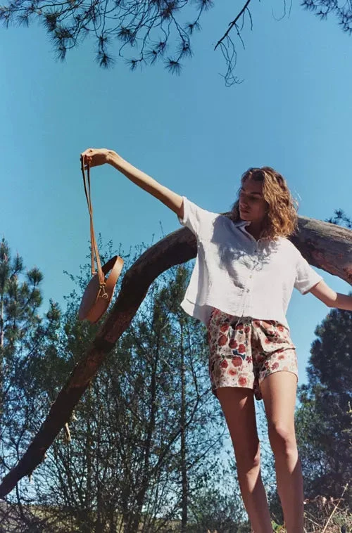 Sac Rond à Bandoulière Femme ANNE - Couleur Camel - En Cuir 3 Sac Rond à Bandoulière Femme ANNE - Couleur Camel - En Cuir