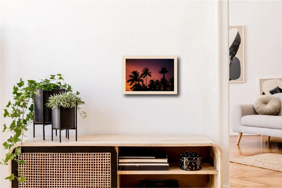 Photo Palms Imprimé à Bordeaux Sur Bois Certifié Prêt à Accrocher 30x45 Cm Ou 20x30cm 4 Photo Palms Imprimé à Bordeaux Sur Bois Certifié Prêt à Accrocher 30x45 Cm Ou 20x30cm - Image 2