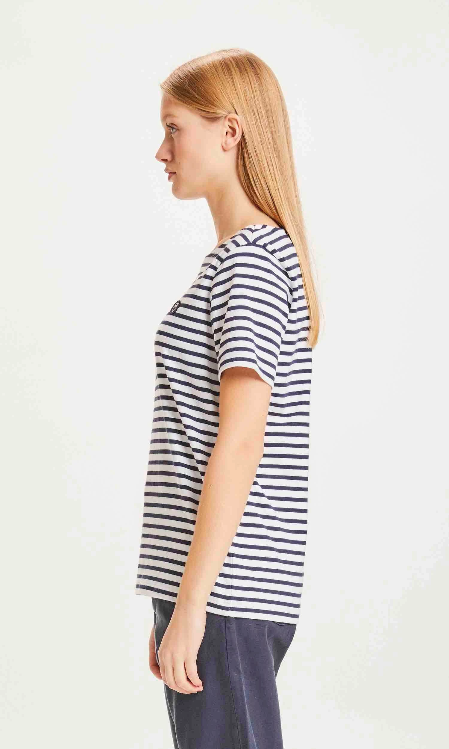 Marinière Manches Courtes VIOLET - En Coton Bio 4 Marinière Manches Courtes VIOLET - En Coton Bio - Image 2