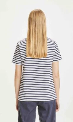 Marinière Manches Courtes VIOLET - En Coton Bio 8 Marinière Manches Courtes VIOLET - En Coton Bio -Clothing Discounts Store Tshirt Violte mariniere manchescourtes Knowledge dedos