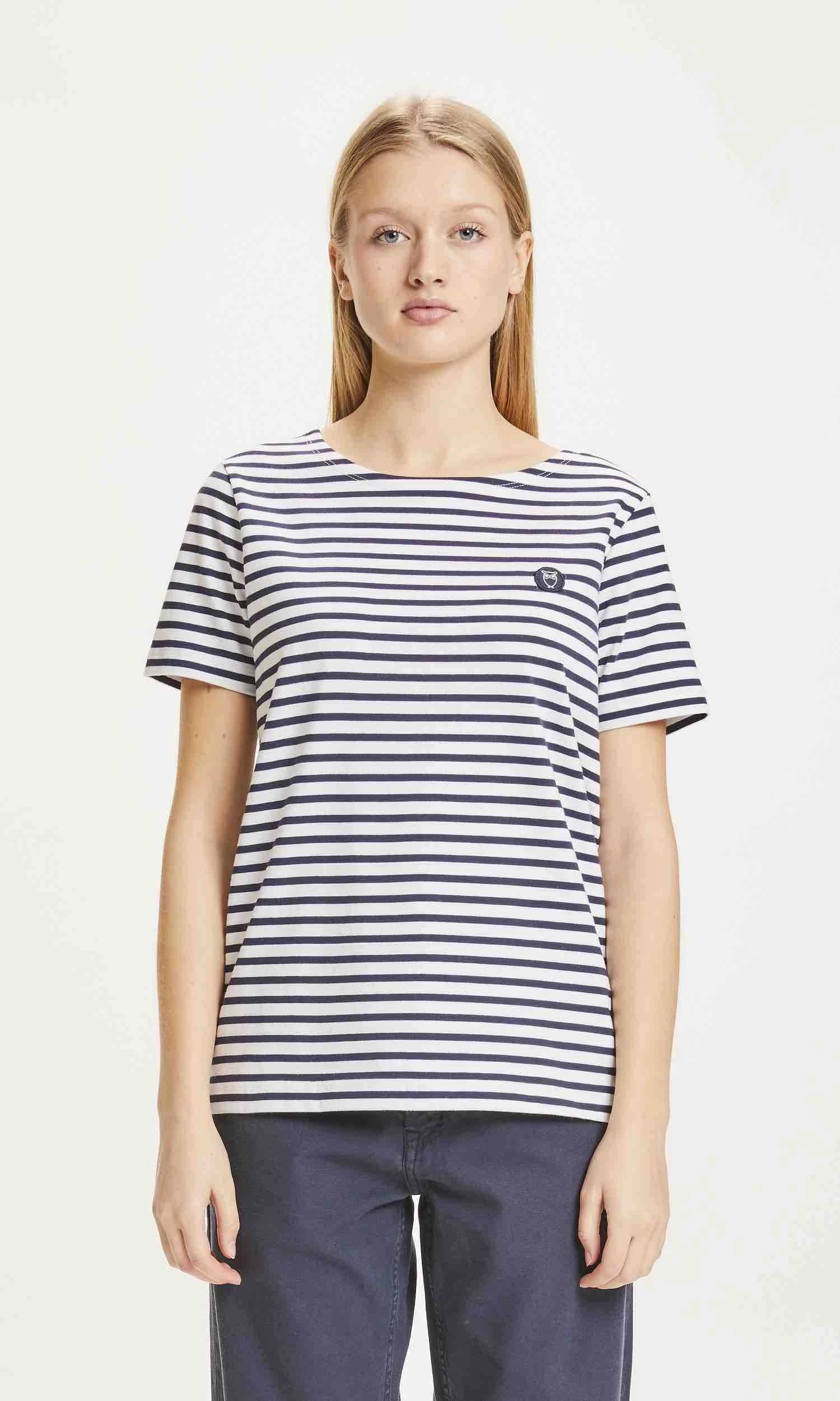 Marinière Manches Courtes VIOLET - En Coton Bio