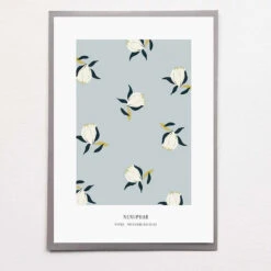 Affiche Sérigraphie A4 - Plusieurs Dessins - En Papier Certifié FSC -Clothing Discounts Store affiche serigraphie a4 nenuphar