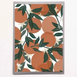 Affiche Sérigraphie A4 - Plusieurs Dessins - En Papier Certifié FSC -Clothing Discounts Store affiche serigraphie a4 orange