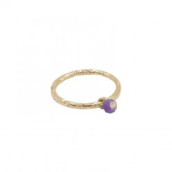 Bague Pendentif Femme PAMPILLE - En Pierre Naturelle Et Laiton Doré à L'or Fin 24 Carats -Clothing Discounts Store bague amethyste pampille AUPABGAMok 575x575q90