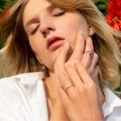 Bague Chaine KARMA - Avec Pierre Naturelle