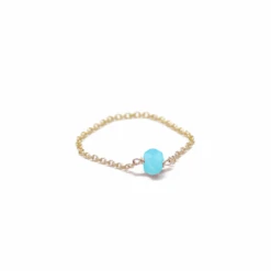 Bague Chaînette ESSENTIEL - En Pierre Naturelle Et Laiton Doré à L'or Fin 24 Carats 11 Bague Chaînette ESSENTIEL - En Pierre Naturelle Et Laiton Doré à L'or Fin 24 Carats -Clothing Discounts Store bague chaine amazonite essentiel 575x575q90