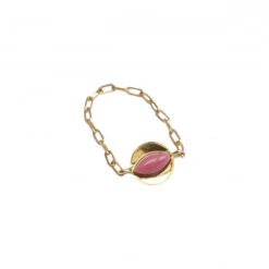 Bague Chaine KARMA - Avec Pierre Naturelle -Clothing Discounts Store bague chaine rhodonite karmaAUKABGRHok 575x575q90