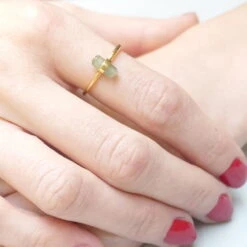 Bague Aventurine Mini Mémoire - Avec Pierre Naturelle