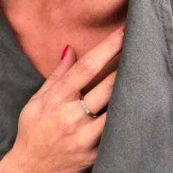 Bague Avec Pierre Naturelle Femme MYRIADE - Pierre Naturelle Aventurine