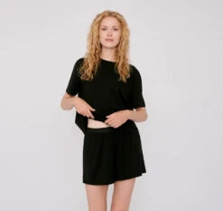 Bas De Pyjama Court Femme - Plusieurs Coloris - En Lyocell