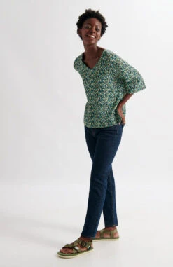 Blouse Fleurie Femme ACACIAS - En Plusieurs Coloris - En Viscose EcoVero