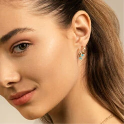 Boucles D'oreilles Créoles Avec Pendentif PAMPILLE - En Pierre Naturelle Et Laiton Doré à L'or Fin 24 Carats 21 Boucles D'oreilles Créoles Avec Pendentif PAMPILLE - En Pierre Naturelle Et Laiton Doré à L'or Fin 24 Carats -Clothing Discounts Store bo amazonite pampille porte AUPABOAZjpg 1000x1000q90