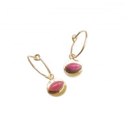 Boucles D'oreilles KARMA - Avec Pierre Naturelle -Clothing Discounts Store bo rhodonite karma AUKABORHok 575x575q90 2