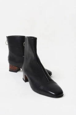 Botte A Talon Noir SOL CAREY - En Cuir -Clothing Discounts Store botte a talon noir13