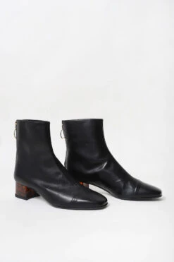 Botte A Talon Noir SOL CAREY - En Cuir -Clothing Discounts Store botte a talon noir23