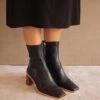 ALOHAS Bottines Vegan Femme WEST CAPE CORN - En Noir - En Polyester Recyclé -Clothing Discounts Store bottines vegan femme west cape corn noir