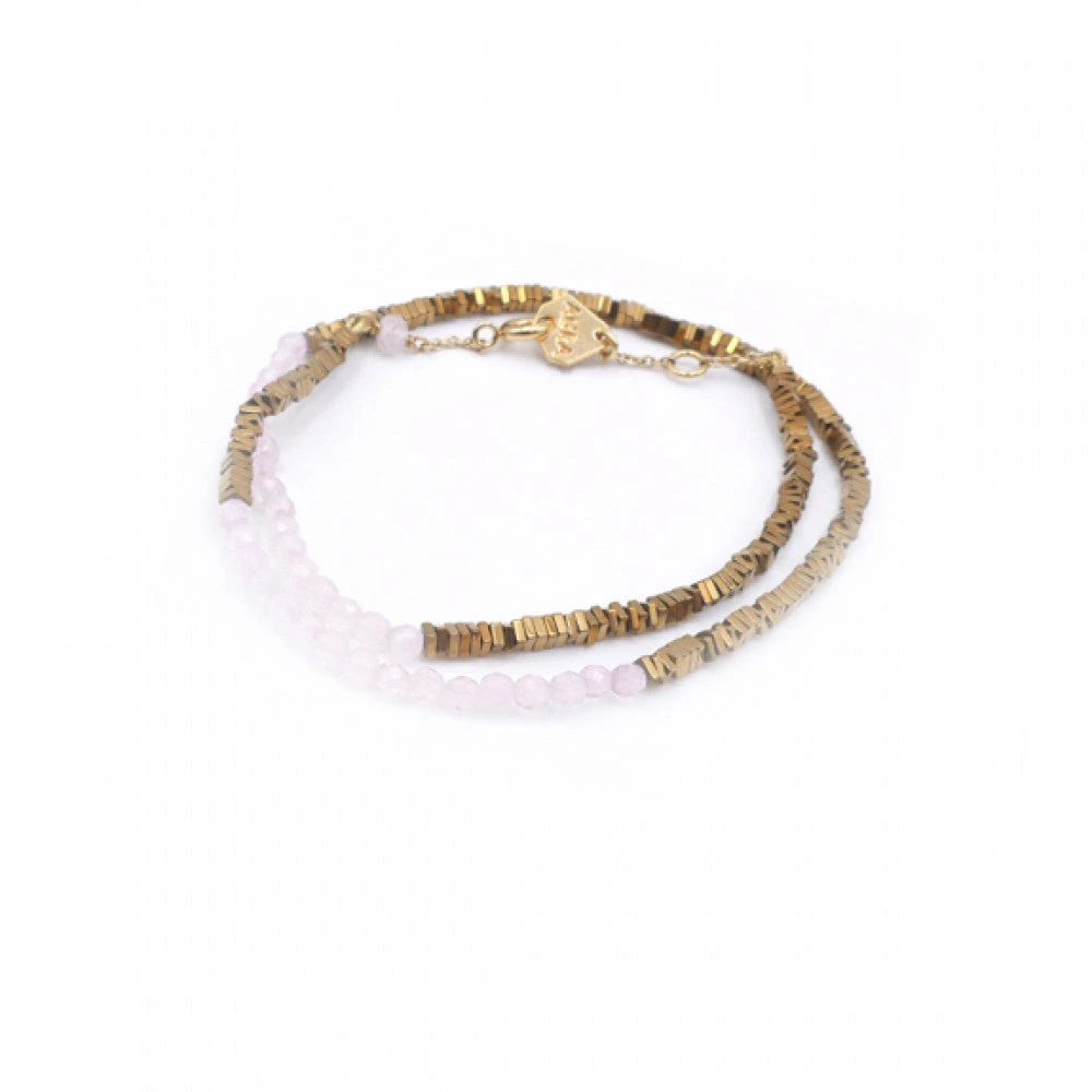 Bracelet Double CHOKER MYRIADE - En Semi Pierres Précieuses 6 Bracelet Double CHOKER MYRIADE - En Semi Pierres Précieuses - Image 4