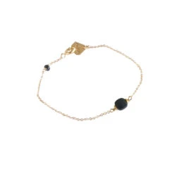 Bracelet Avec Pierre Naturelle BERLINGOT - Laiton Dorée A L'or Fin -Clothing Discounts Store bracelet onyx berlingot AUBEBROX 1000x1000q90