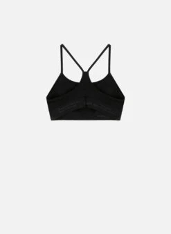 Brassière De Sport ACTIVE Femme - Plusieurs Coloris - En Nylon Recyclé -Clothing Discounts Store brassiere de sport nylon recycle noir dos