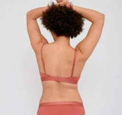 Brassière Triangle - Plusieurs Coloris - En Lyocell 10 Brassière Triangle - Plusieurs Coloris - En Lyocell -Clothing Discounts Store brassiere triangle lyocell rose dos