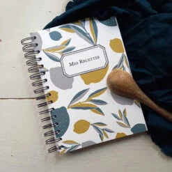 Cahier De Recettes Vierge - Motif Citrons - En Papier Certifié FSC